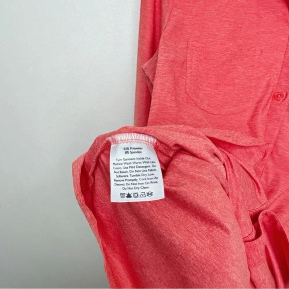 Eddie Bauer Womens Size Small Button Collar Wicking Pocket Long Sleeve  Top - Picture 11 of 14